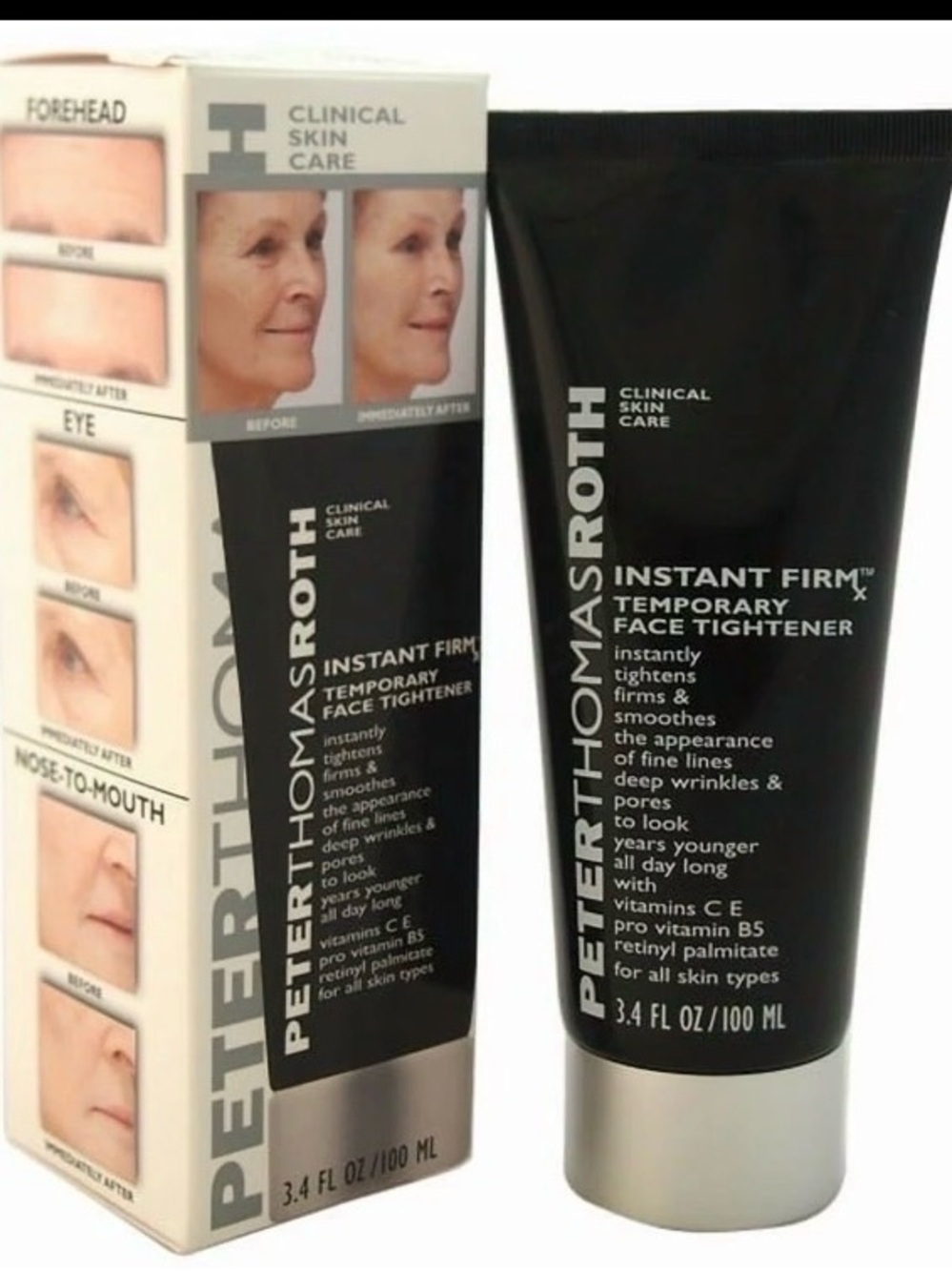 Peter Thomas Roth Black and Silver Instant Firm Temporary Face Tightener